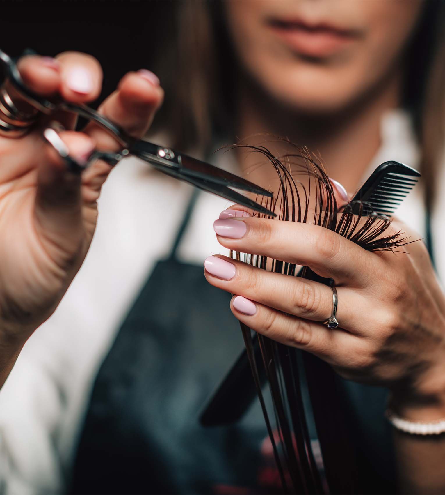 Styled hair at Lia's Nails & Hair Salon in North Hollywood