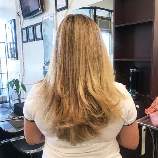 Styled curls at Lia's Salon